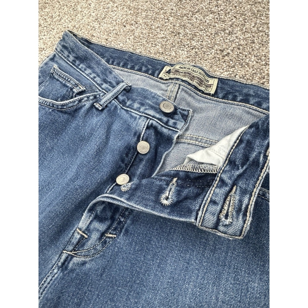 Vintage American Eagle Jeans Men's 32x32 Straight Leg Button Fly #0021